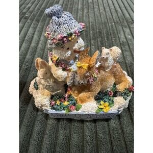 Snow Buddies‎ Springtime 2000 A Rite of Spring Figurine Deer Rabbit Squirrel